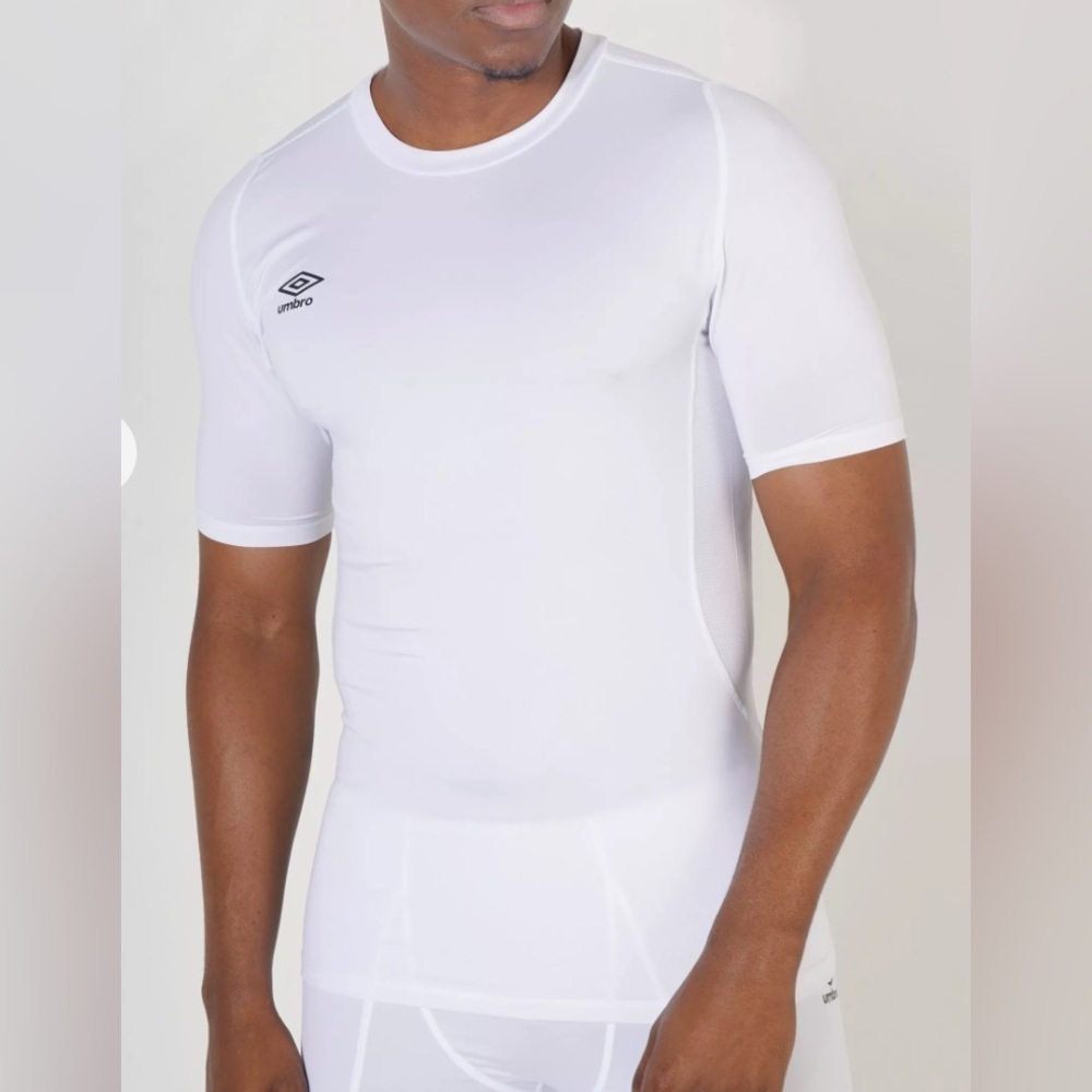 Umbro Short Sleeve Crew Base Layer White